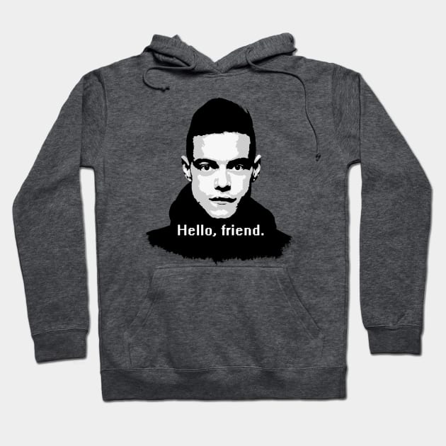 Elliot Alderson Hello friend Quote Mr. Robot Mr Robot Hoodie TeePublic